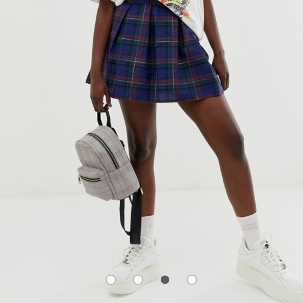 ASOS, Yoko Fashions // Tartan print backpack
